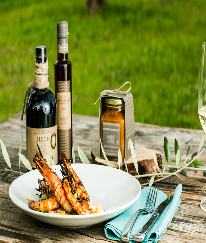 Mandarin & Smoked Chili Griddled Prawns